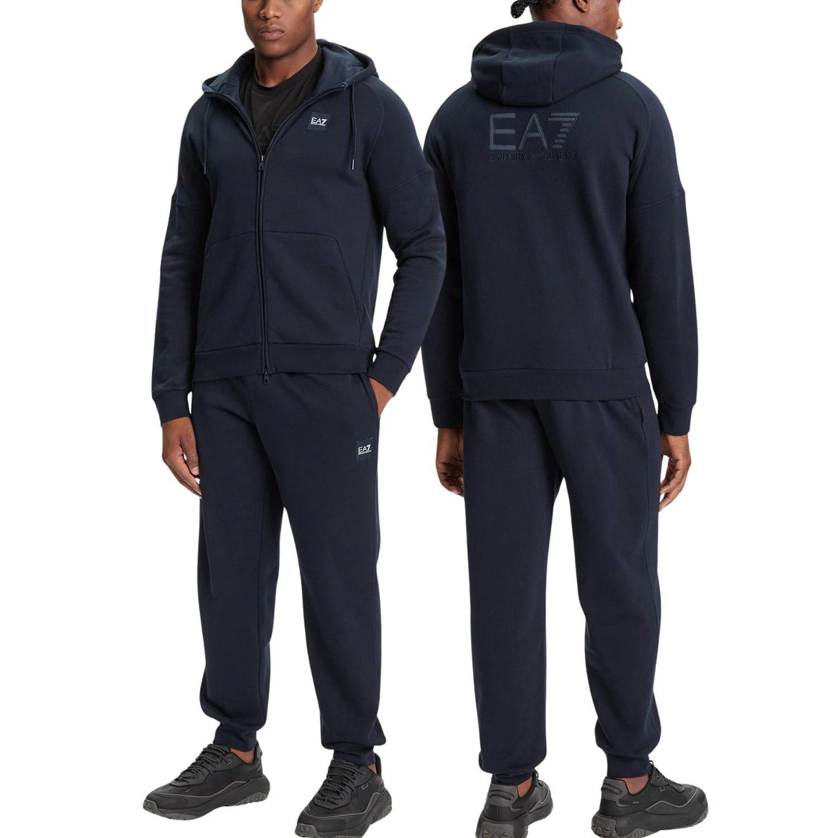 TUTA ARMANI EA7 I26 7M000914 AF10377 UB102 BLU FELPATA