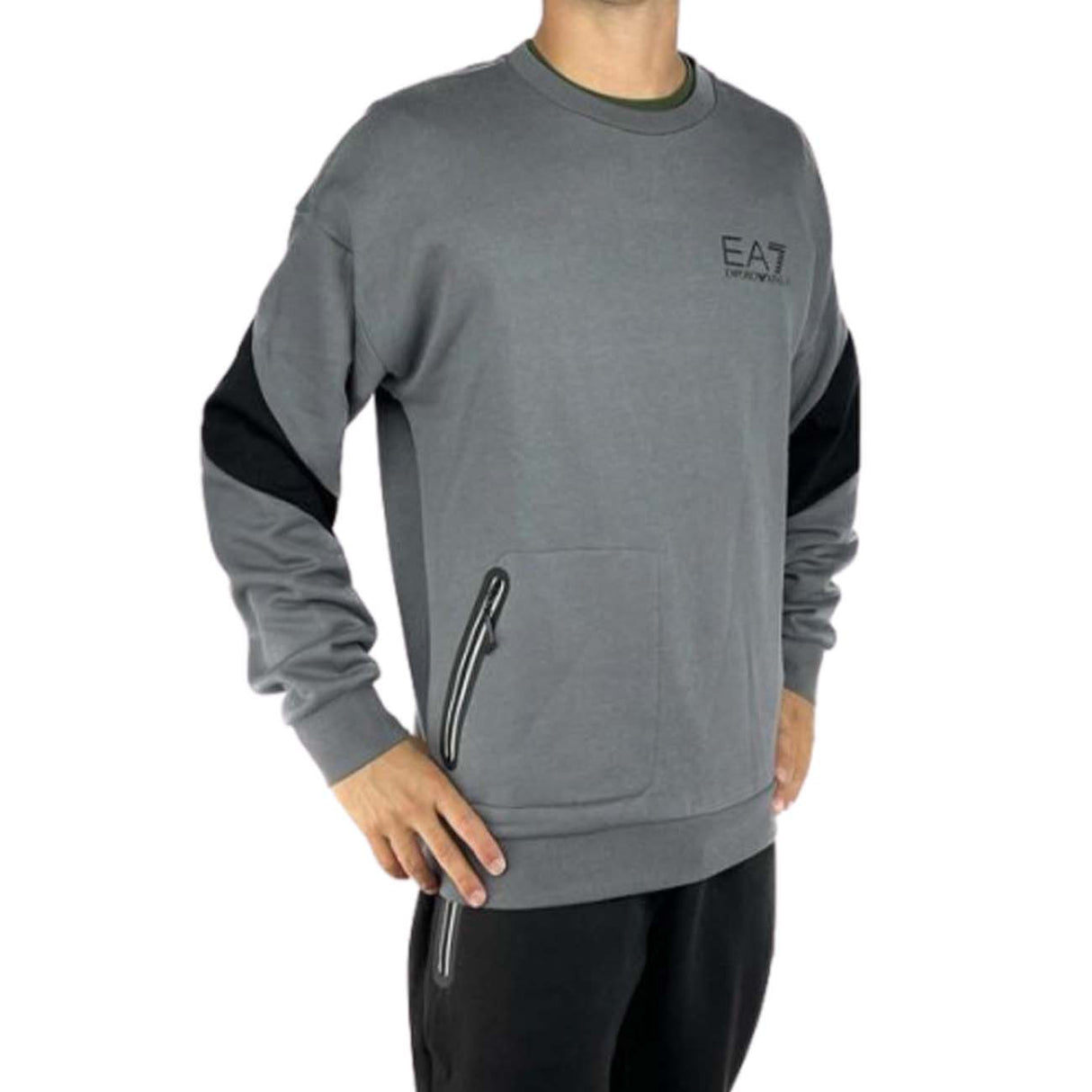 ARMANI EA7 I23 6RPM32 PJEQZ BRUSHED COTTON SWEATSHIRT