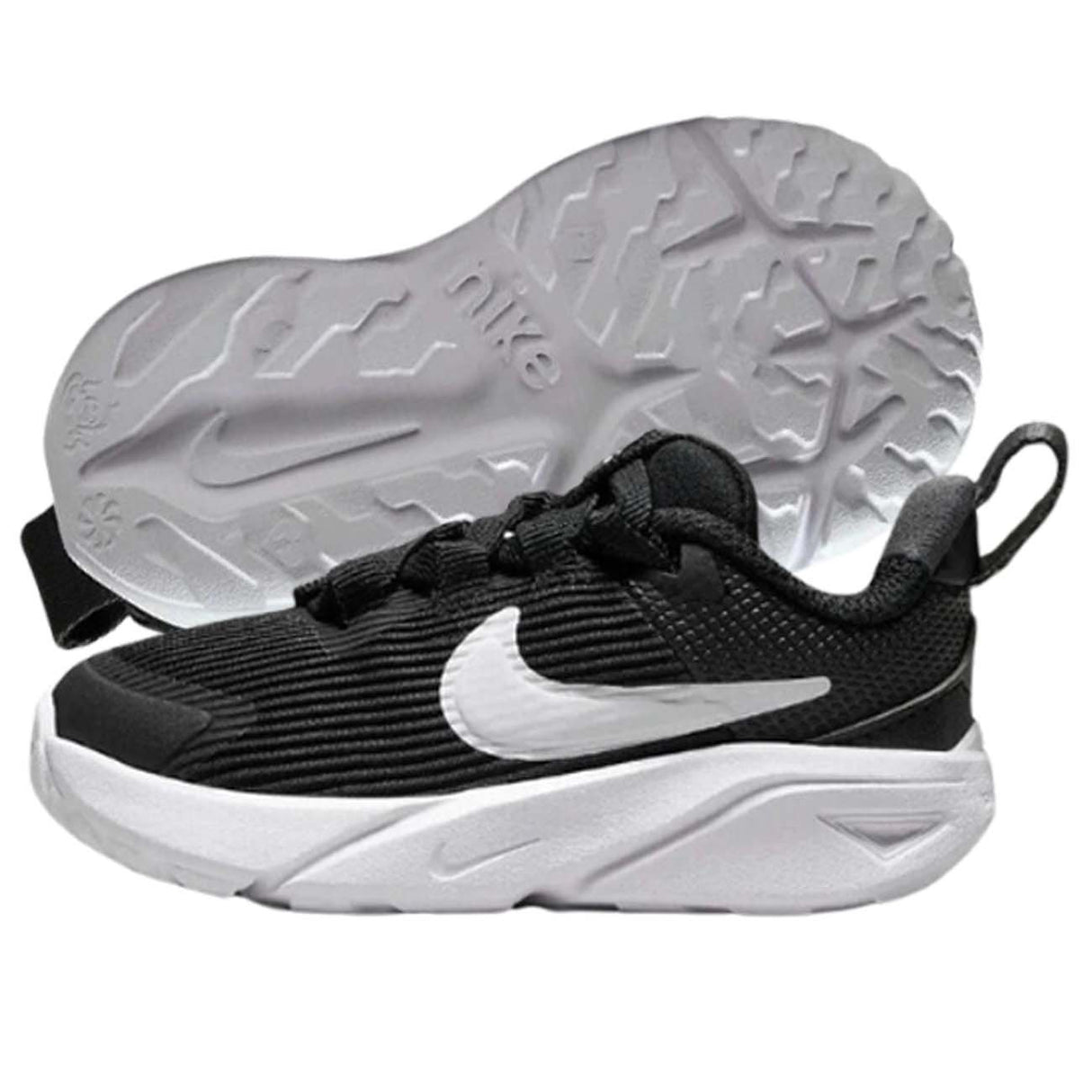 SCARPA BAMBINI NIKE DX7916 001 STAR RUNNER 4 NERO