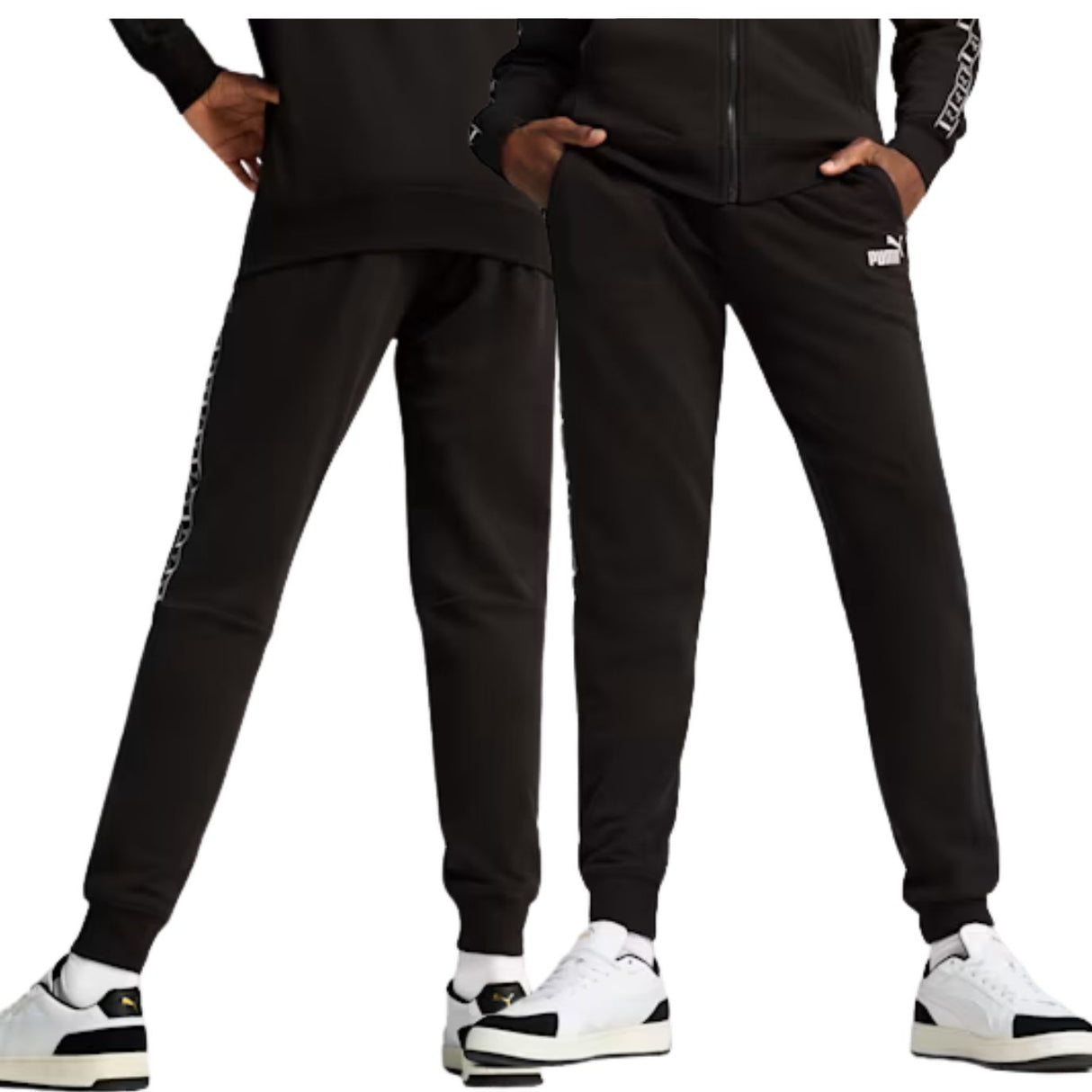 PANTALONE PUMA 684680 01 ESSENTIALS COTONE GARZATO NERO