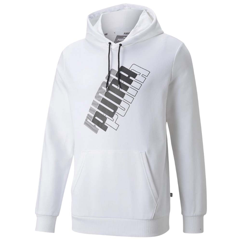 FELPA PUMA UOMO 847378 POWER LOGO COTONE GARZATO