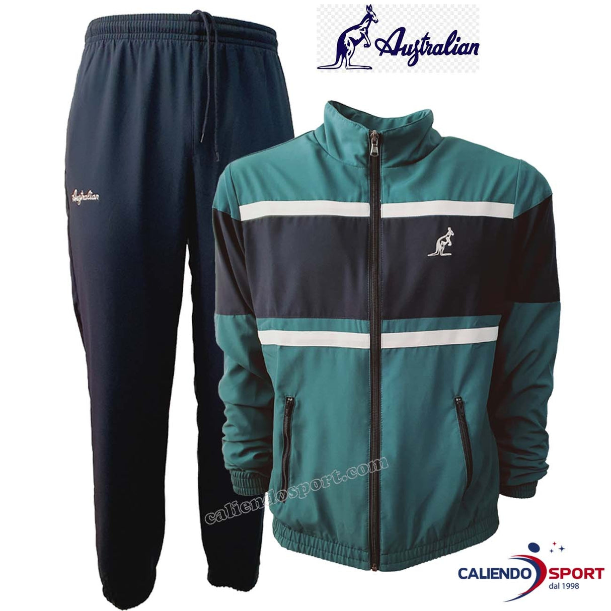 SURVÊTEMENT DE SPORT EN MICROFIBRE À FERMETURE ÉCLAIR AUSTRALIENNE LSUTU0021 328