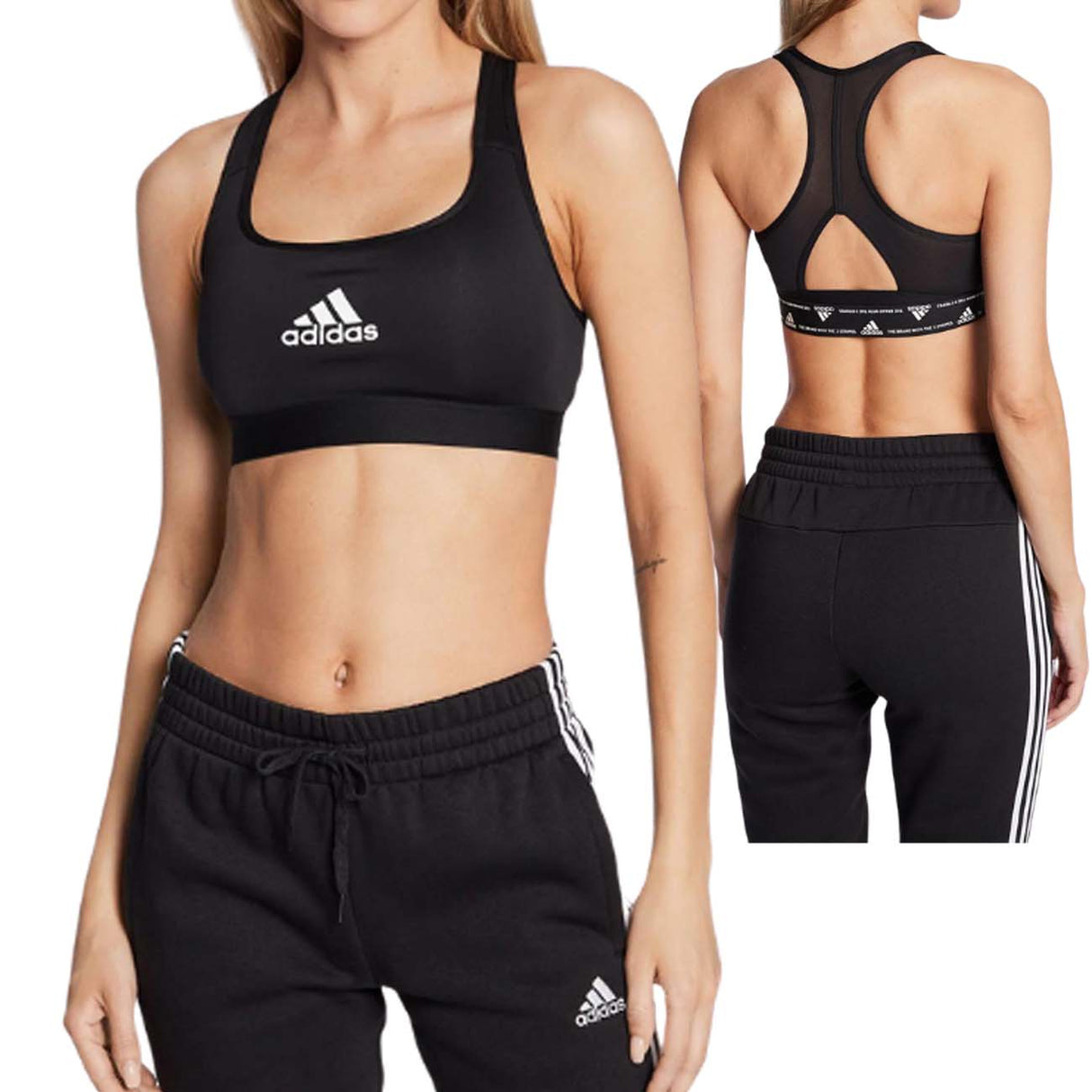 REGGISENO ADIDAS HE9068 POWERREACT TRAINING MEDIO NERO