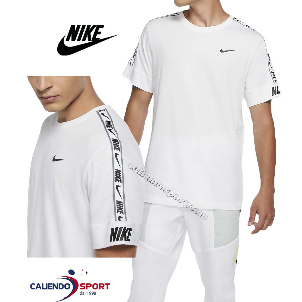 T-SHIRT DE SPORT EN COTON BLANC NIKE CZ7829 100