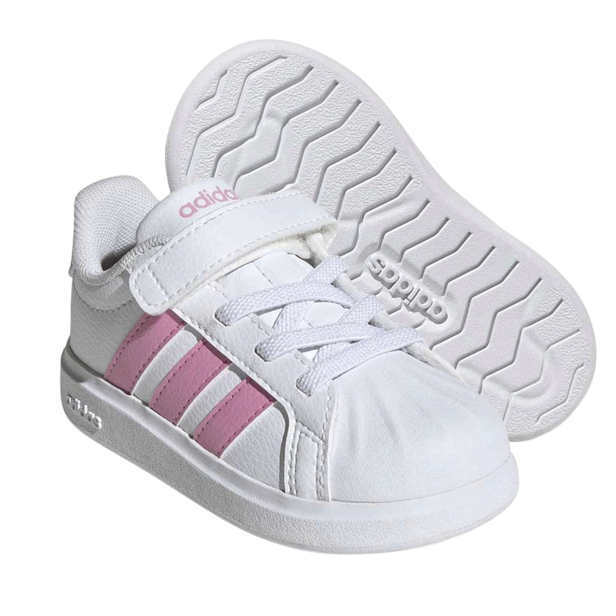 SCARPA BAMBINE ADIDAS KJ9597 STREETTALK BIANCO ROSA