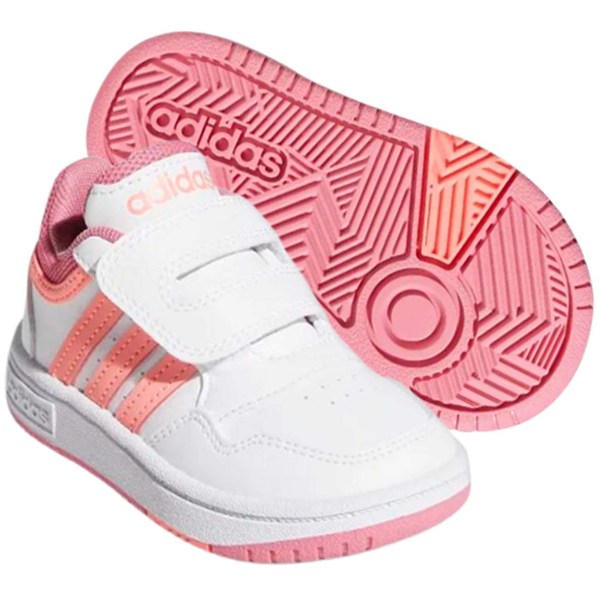 CHAUSSURES ADIDAS POUR FILLE GW0440 HOOPS 3.0 CF I VELCRO