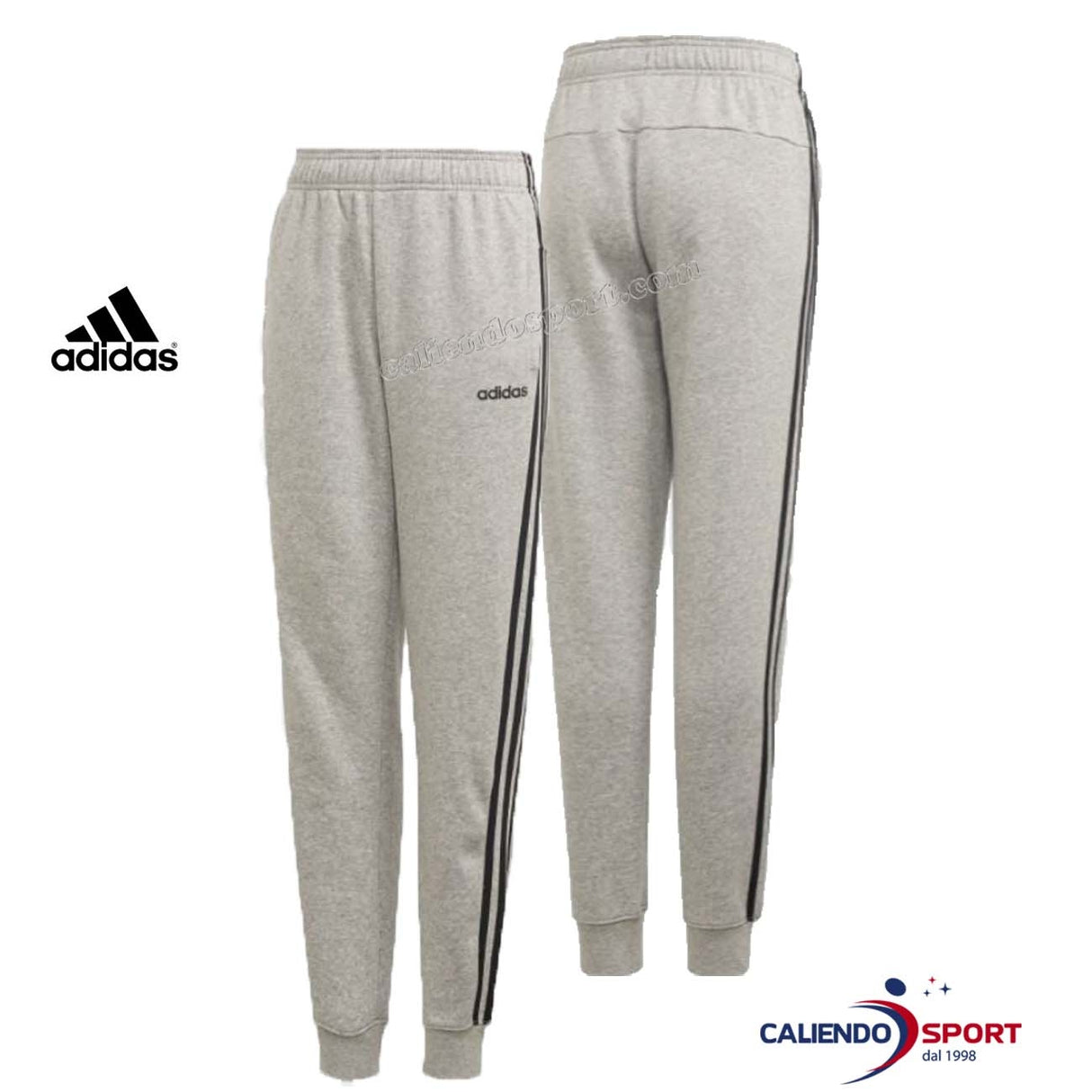 PANTALON SWEAT-SHIRT 3 BANDES ADIDAS DV1801 ESSENTIALS POUR GARÇONS GRIS