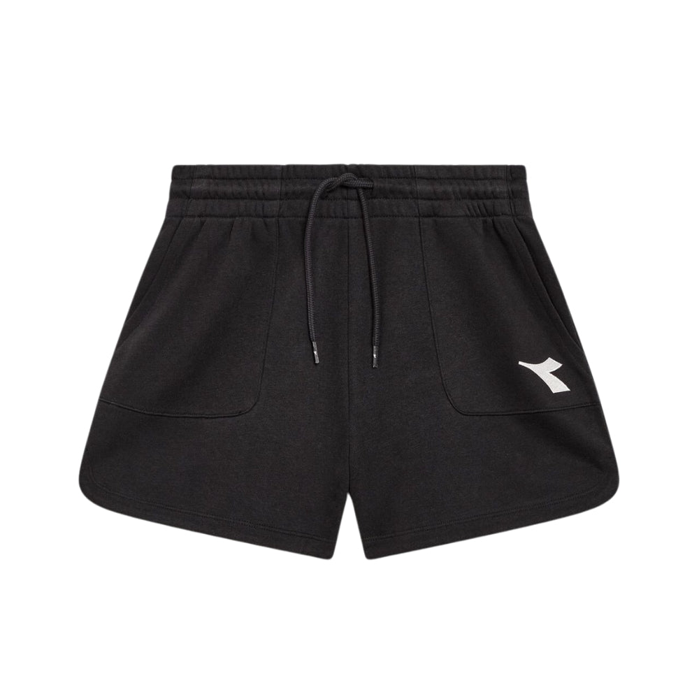 PANTALONCINO DONNA DIADORA 181727 SPORT COTONE BIANCO NERO