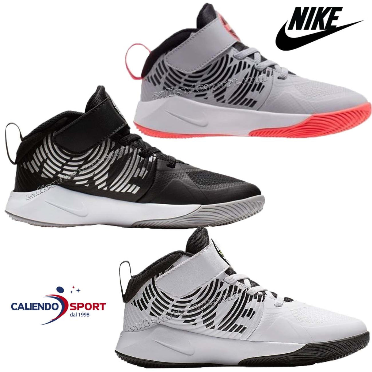 NIKE KIDS SHOES AQ4225 100 007 001 TEAM HUSLE