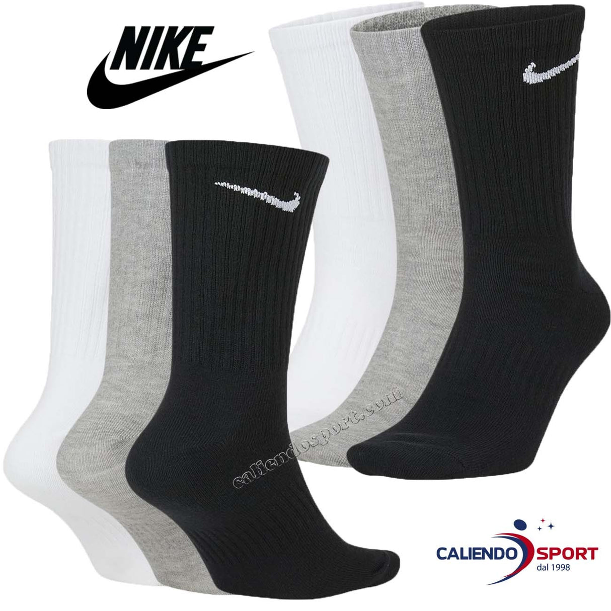 NIKE SX7676 901 CHAUSSETTES LÉGÈRES QUOTIDIENNES 3 PAIRES