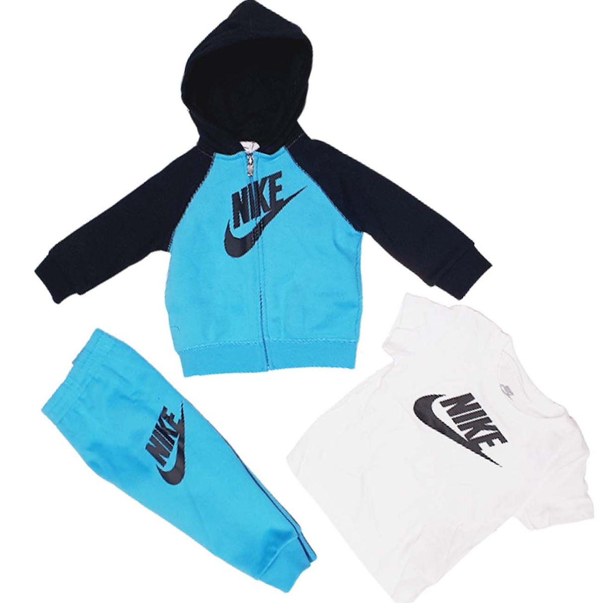 TUTA BAMBINI NIKE 86K692 66K692 COTONE FELPATO 3 PEZZI