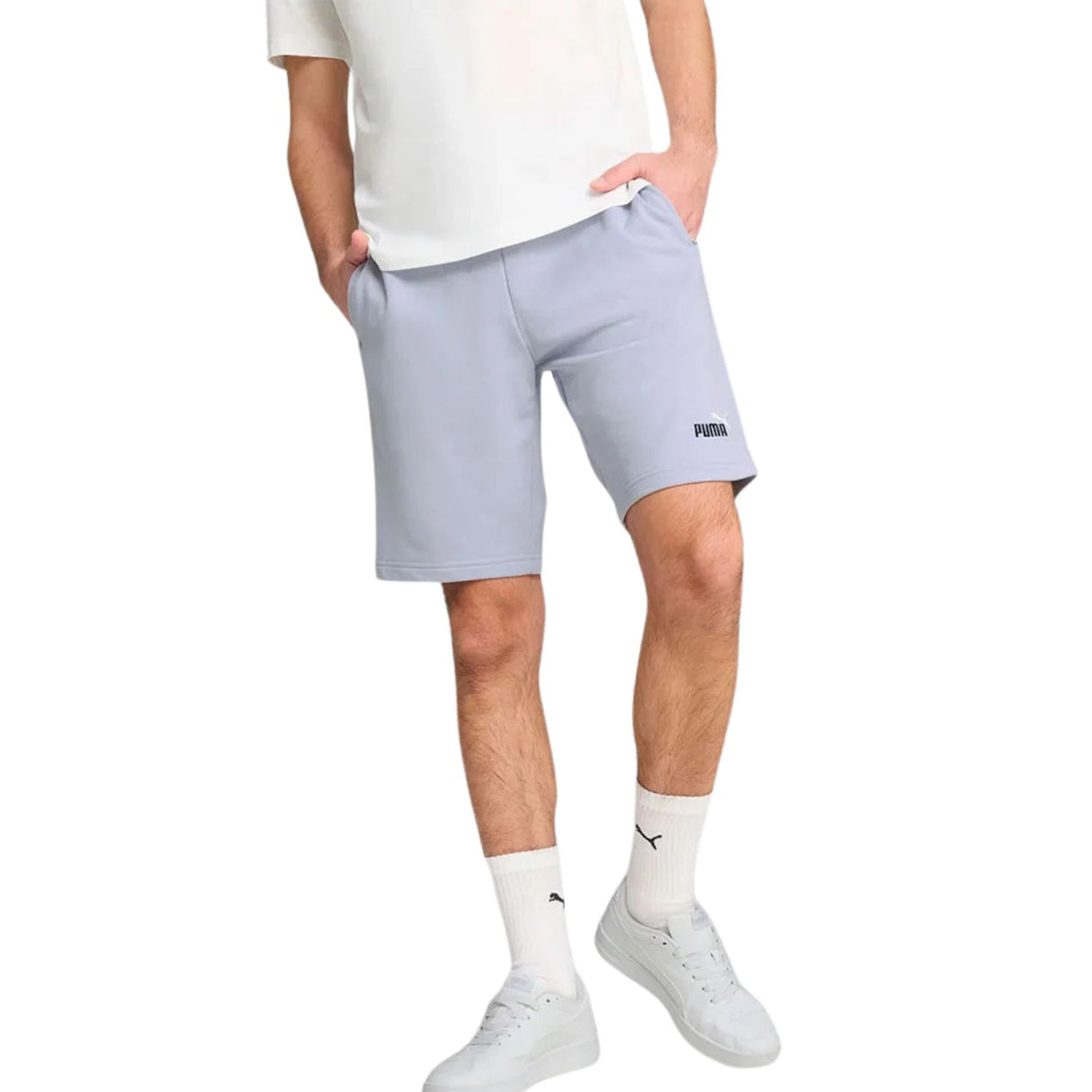 PANTALONCINO PUMA 684715 47 ESSENTRIALS COTONE CELESTE