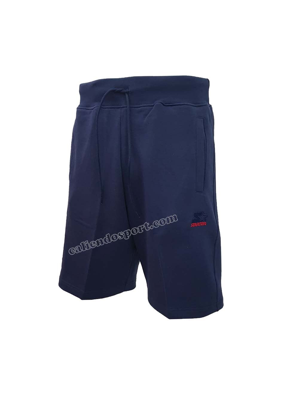 STARTER SHORTS 72912 BLACK BLUE BRUSHED COTTON