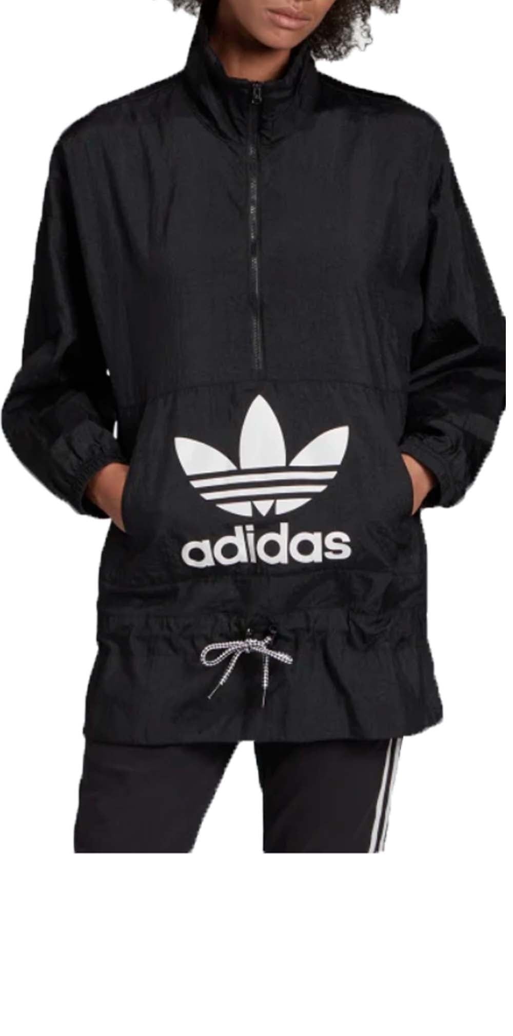 ADIDAS ED759 ORIGINALS WIND JACKET BLACK GREEN RED
