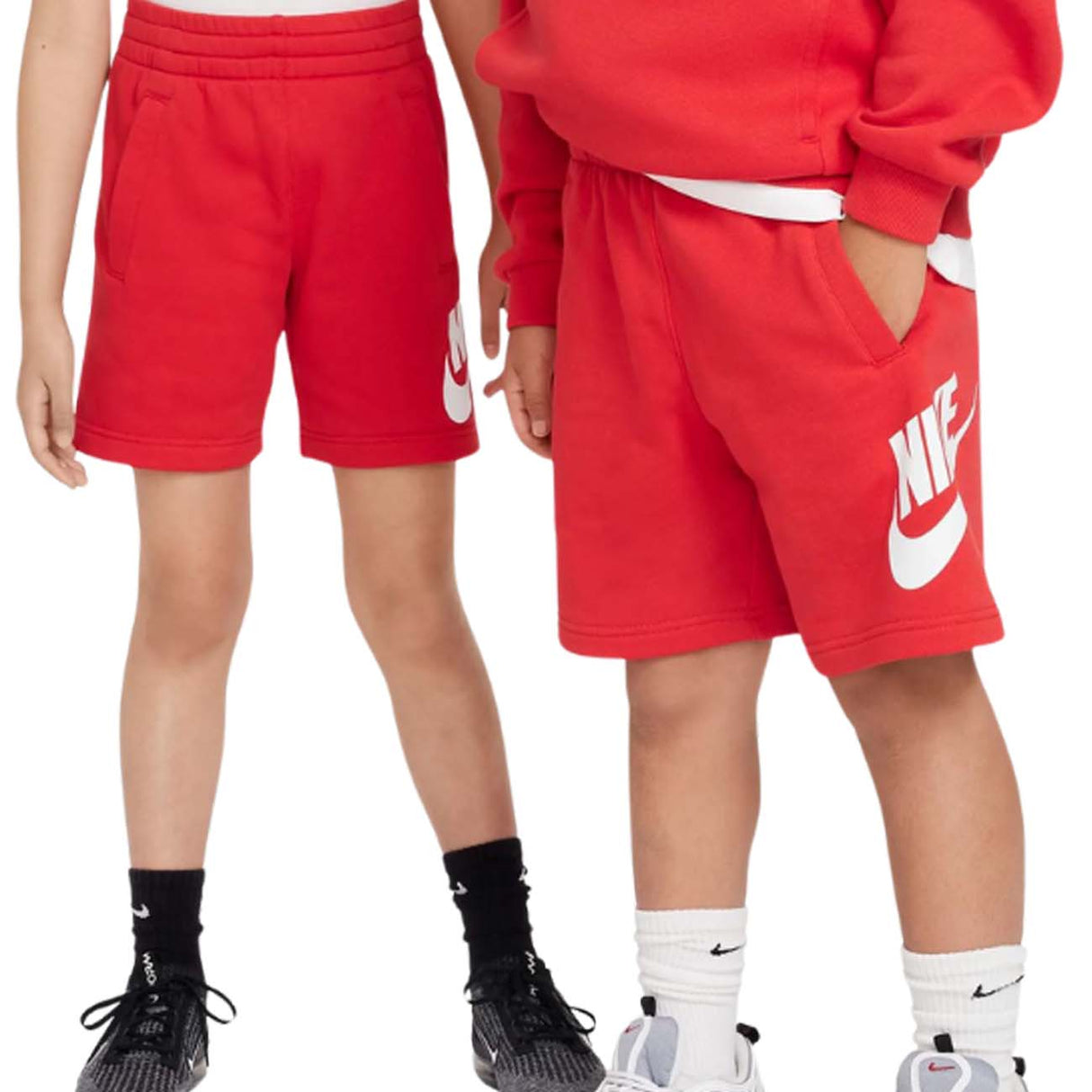PANTALONCINO RAGAZZI NIKE FD2997 657 SPORTWEAR ROSSO
