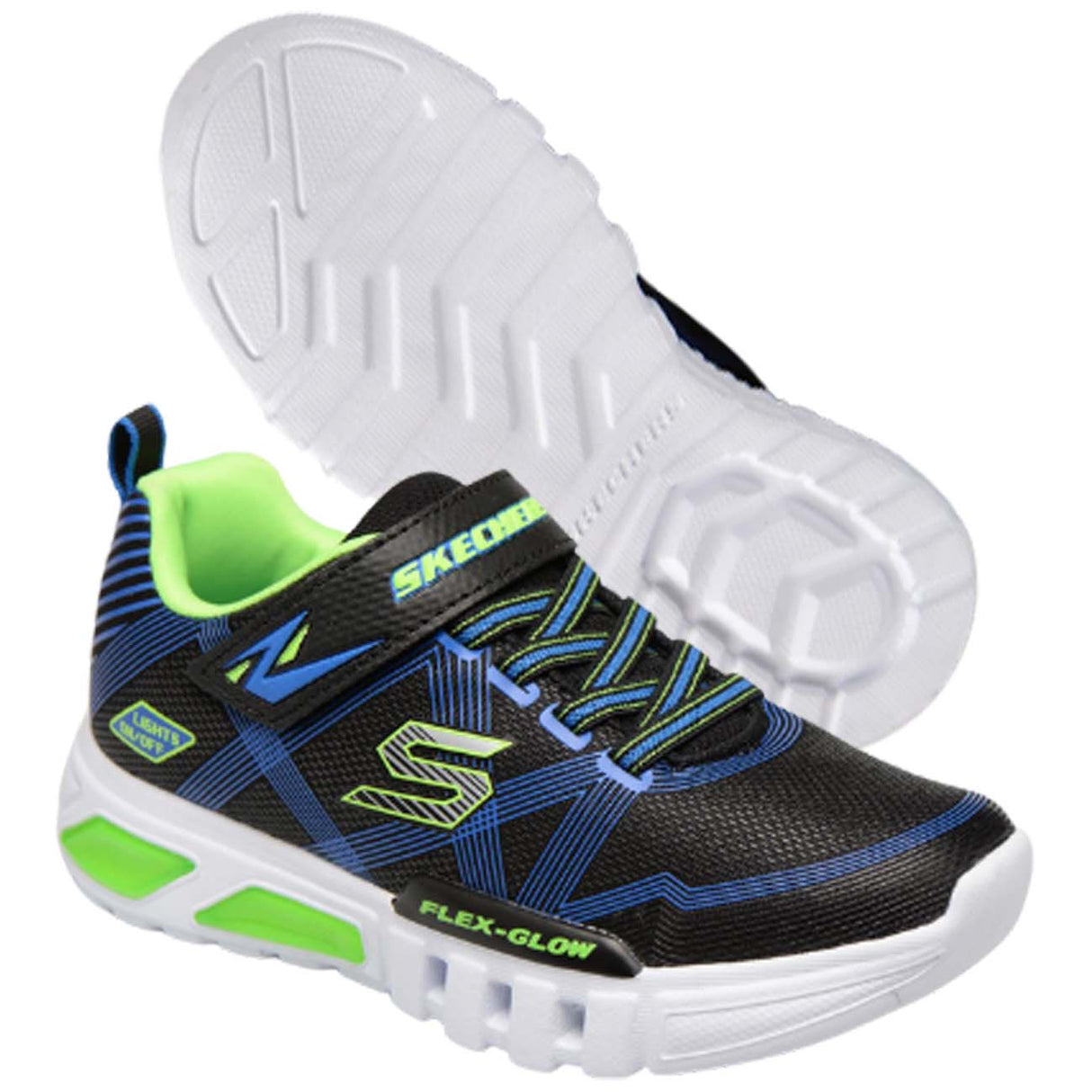 CHAUSSURES POUR ENFANTS LUMINEUSES SKECHERS 90542L/BBLM