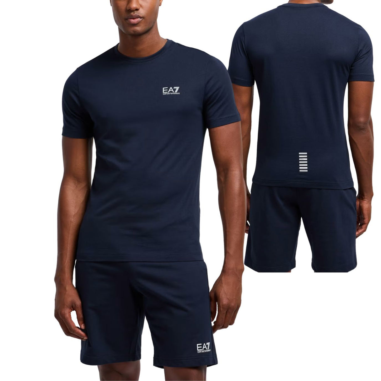 T-SHIRT ARMANI EA7 E25 8NPT25 1562 BLU COTONE