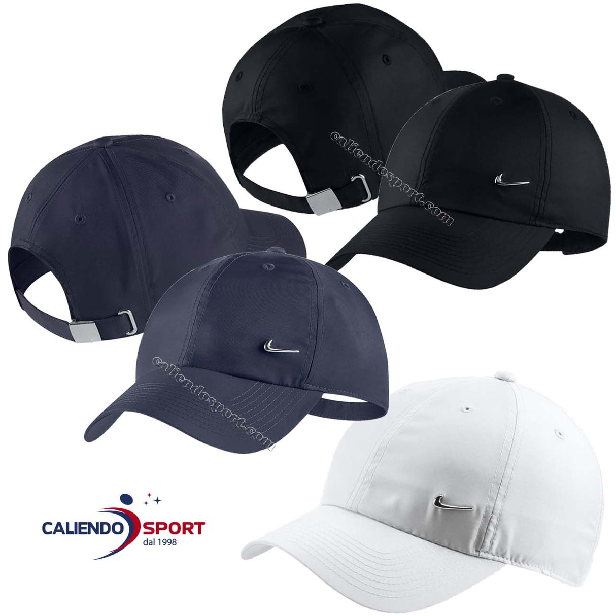 CAPPELLO NIKE 943092 541 BLU 943092 010 NERO METAL SWOOSH