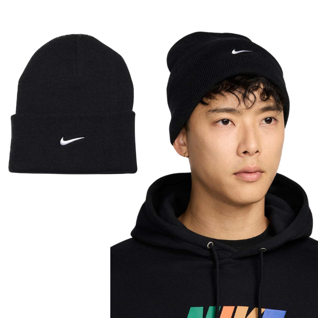 BERRETTO NIKE HF0187 010 SHOOSH NERO UNISEX