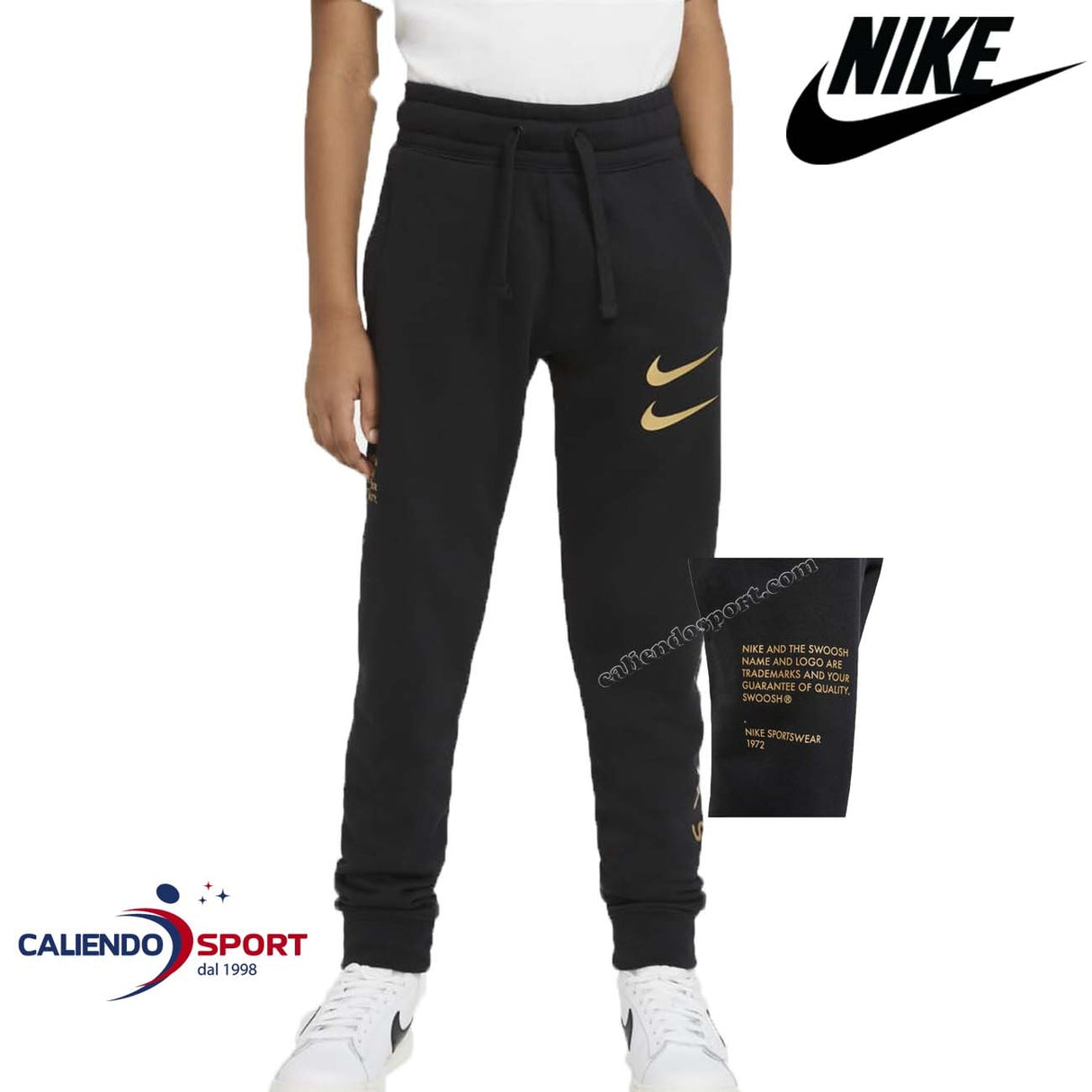 PANTALONE RAGAZZI NIKE DC3455 010 NERO SW00SH