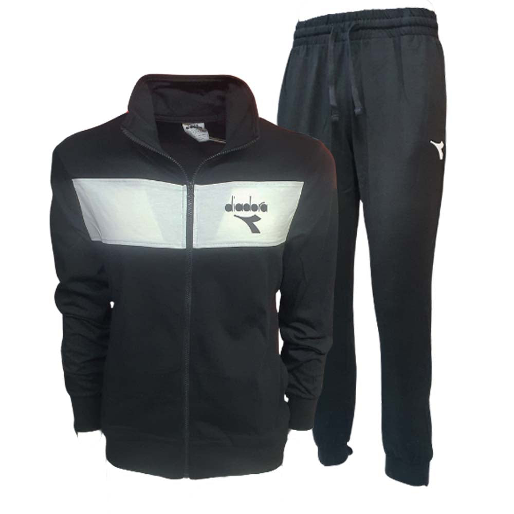 TUTA DIADORA 182075 BLIU VERDE NERO SPORTWEAR COTONE