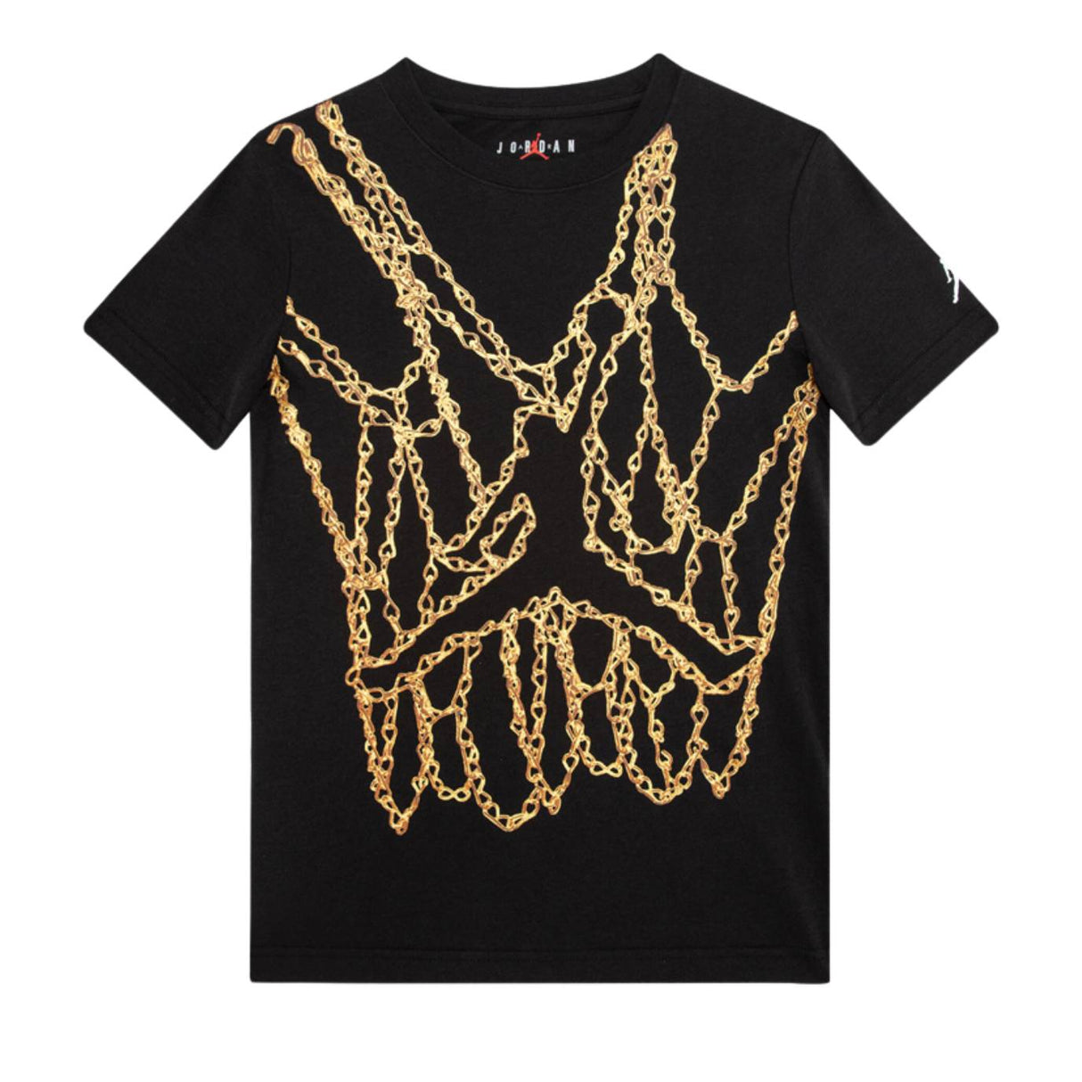 T-SHIRT RAGAZZI JORDAN 95D627 023 COTONE NERO