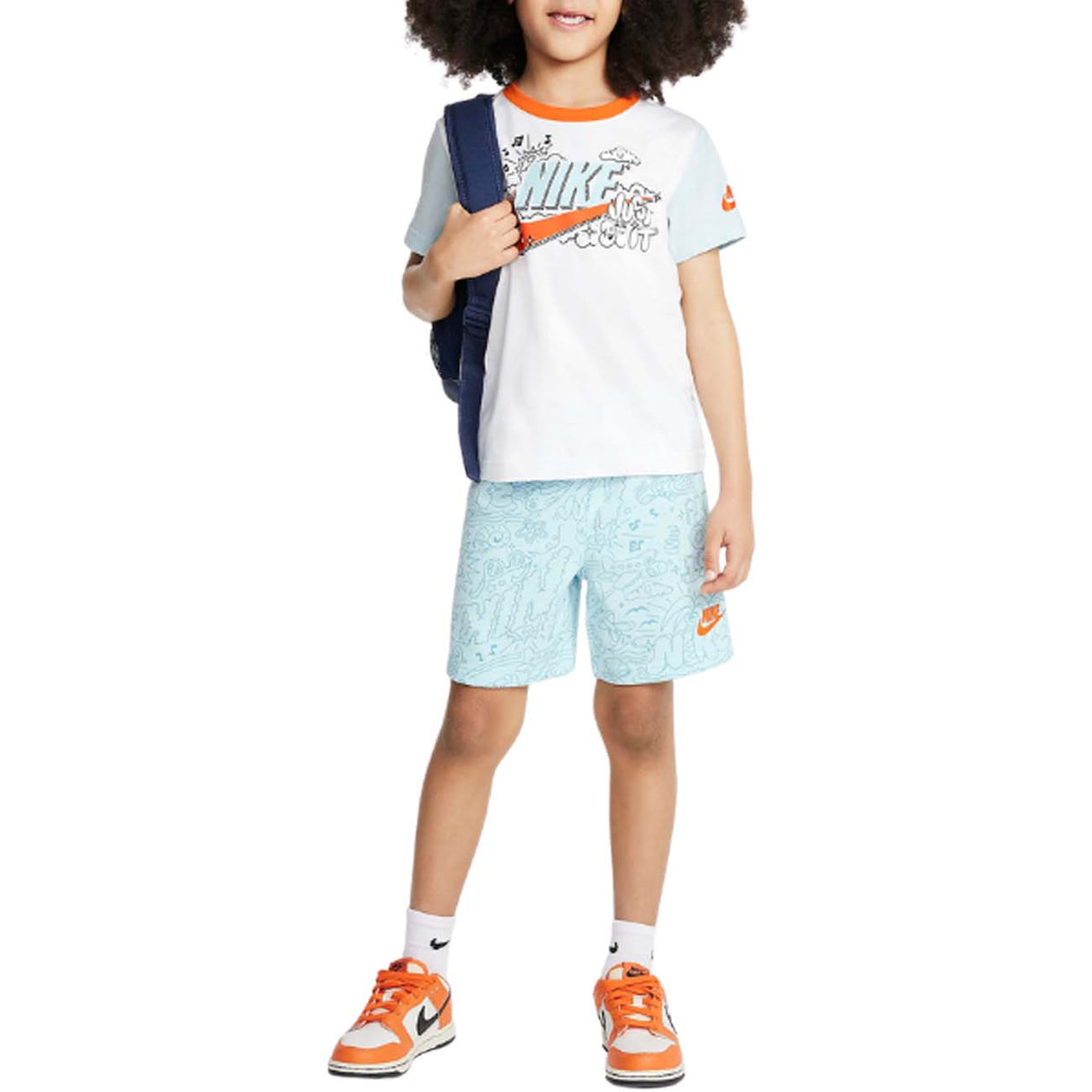 COMPLETO RAGAZZI NIKE 86M016 66M016 G25 PANTALONCINO+T-SHIRT
