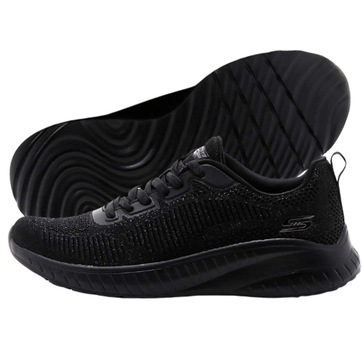 SCARPA DONNA SKECHERS 117219 BBK BOSS SQUAD NERO