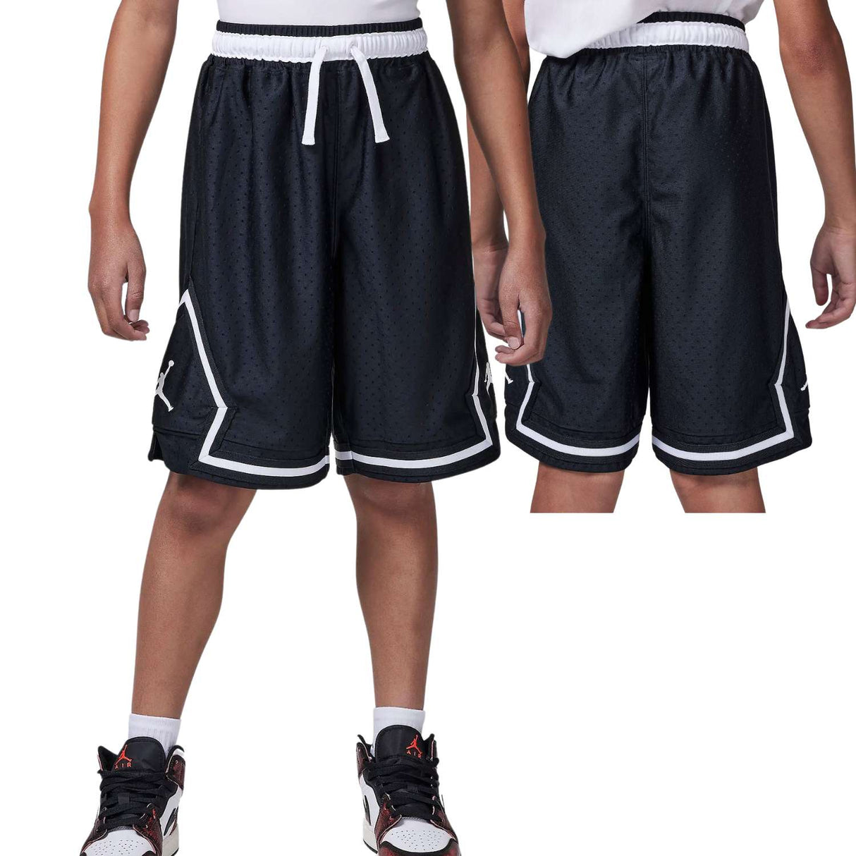 PANTALONCINO RAGAZZI JORDAN 95D313 023 NERO