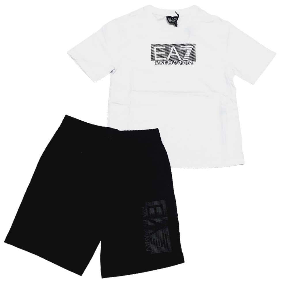 COMPLETO RAGAZZI ARMANI EA7 3RBV01 BJ02Z COTONE