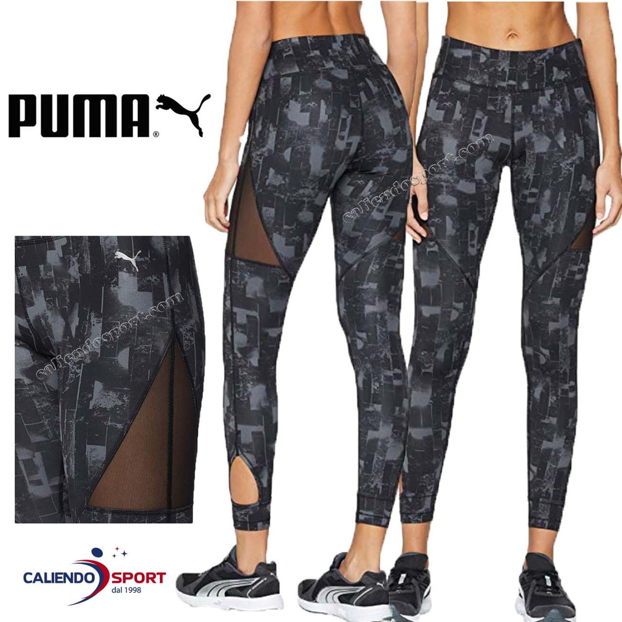 PUMA WOMEN'S LEGGINGS 516760 01 SPORT EXPLOSIVE GRAPHIC RUNNING
