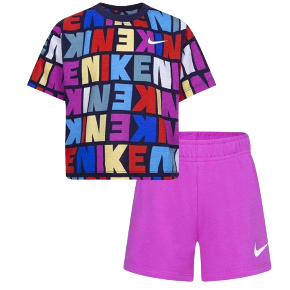 T-SHIRT ET SHORT COMPLETS POUR FILLE NIKE 36K551 A9X