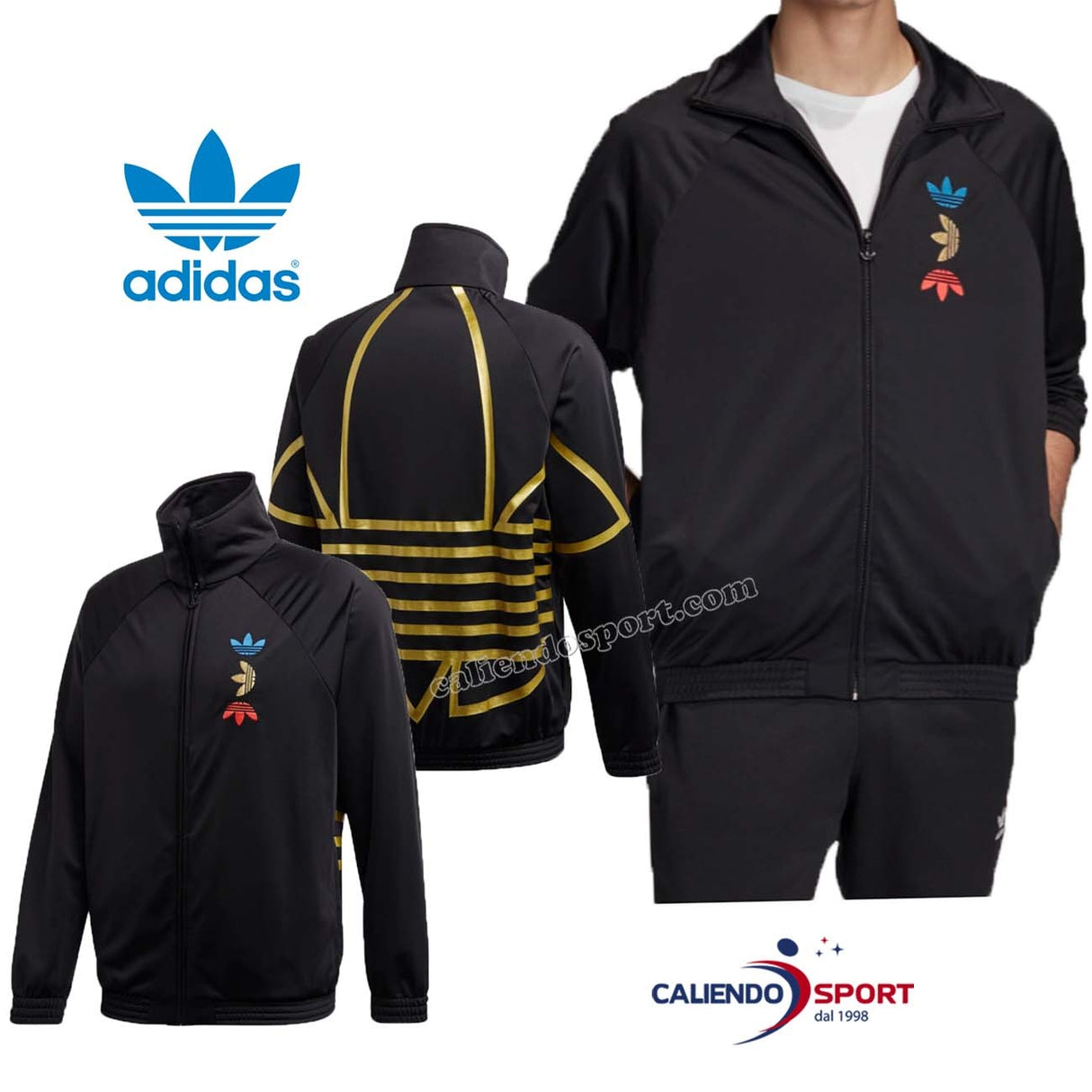 VESTE DE SURVÊTEMENT ADIDAS FS7323 ORIGINALS MÉTALLISÉE