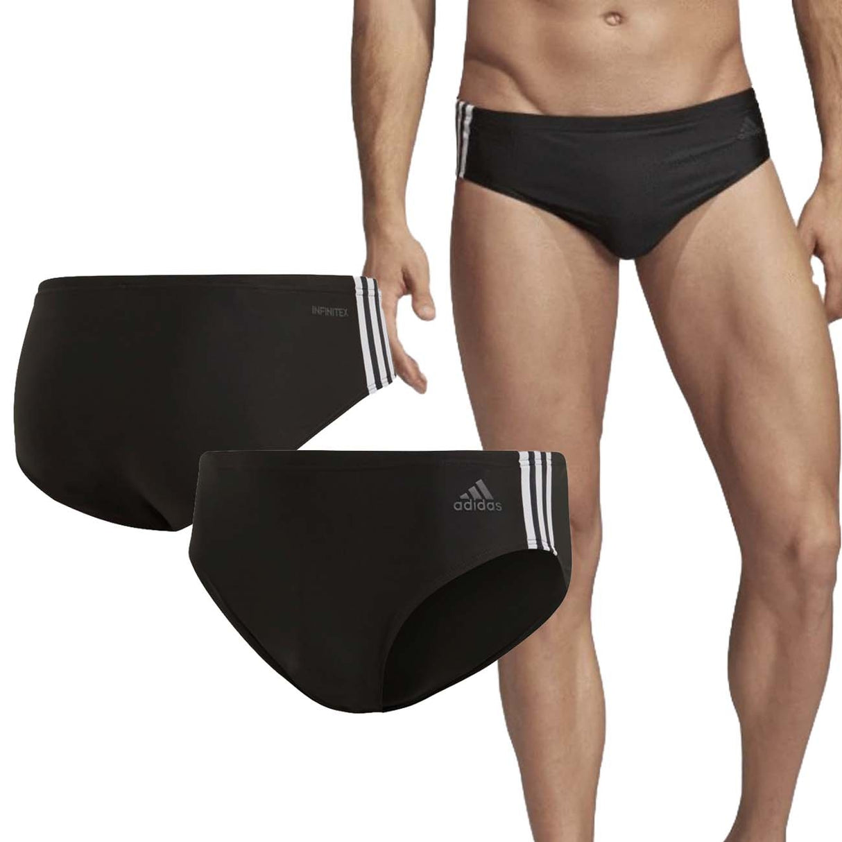 MAILLOT DE BAIN ADIDAS SLIP DP7536 FITNESS 3 BANDES