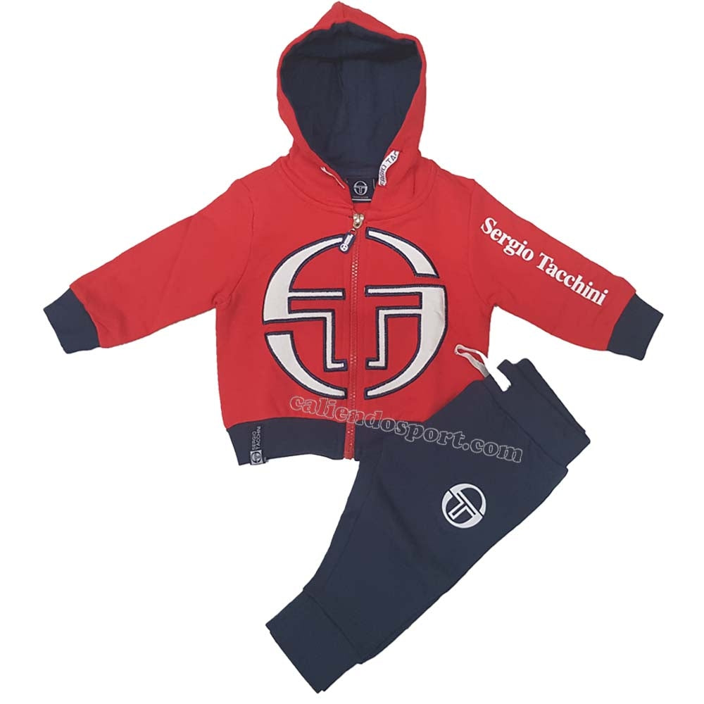 SURVÊTEMENT ENFANT SERGIO TACCHINI 3071T0016 SWEAT-SHIRT NOIR BLEU ROUGE