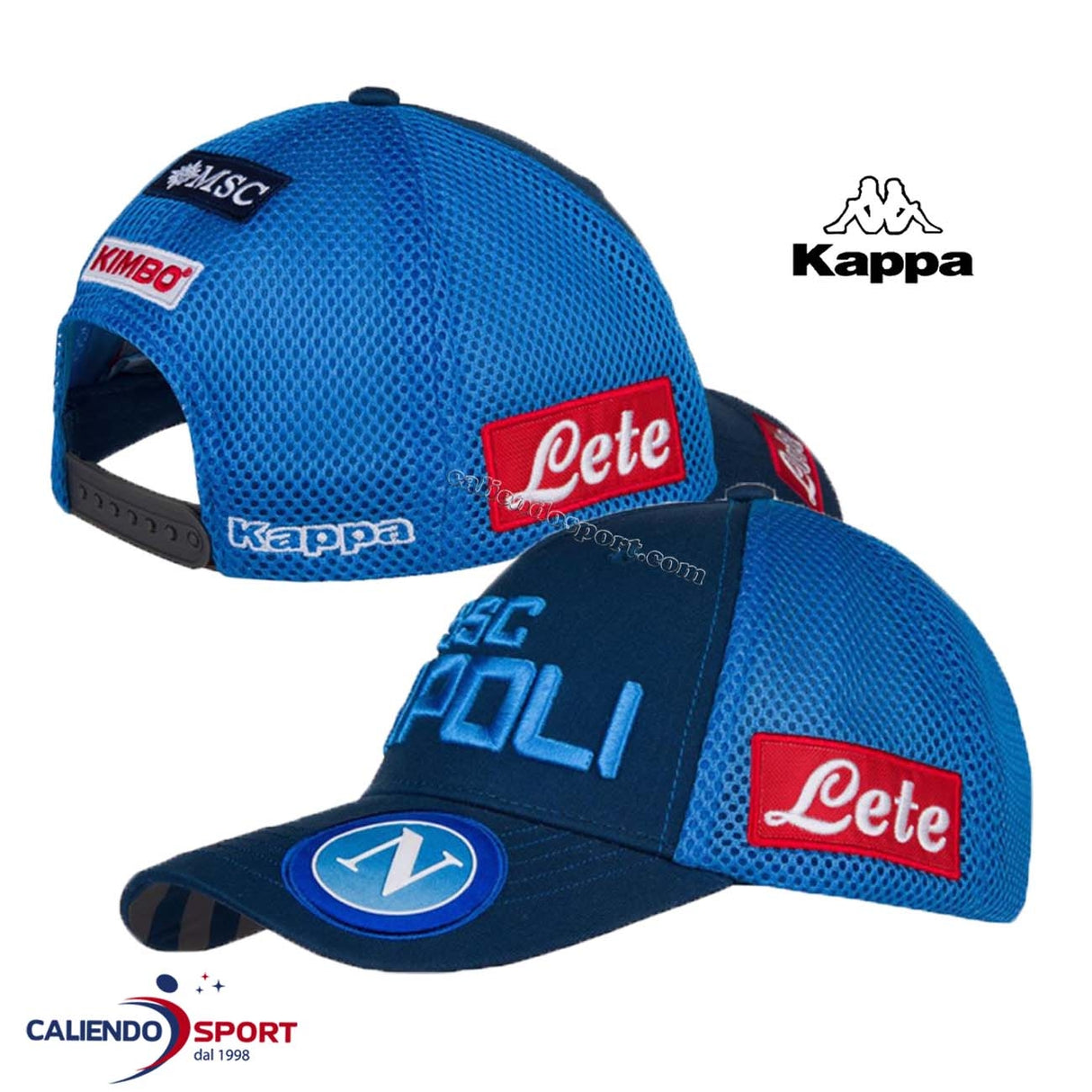 CAPPELLO UFFICIALE NAPOLI KAPPA 304NIP0 AZZURRO BLU