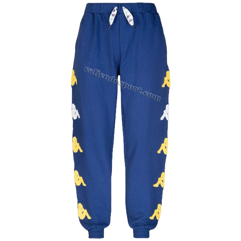 PANTALON KAPPA 304S4R0 911 905 BLANC BLEU AUTHENTIQUE SABLE CRUMB