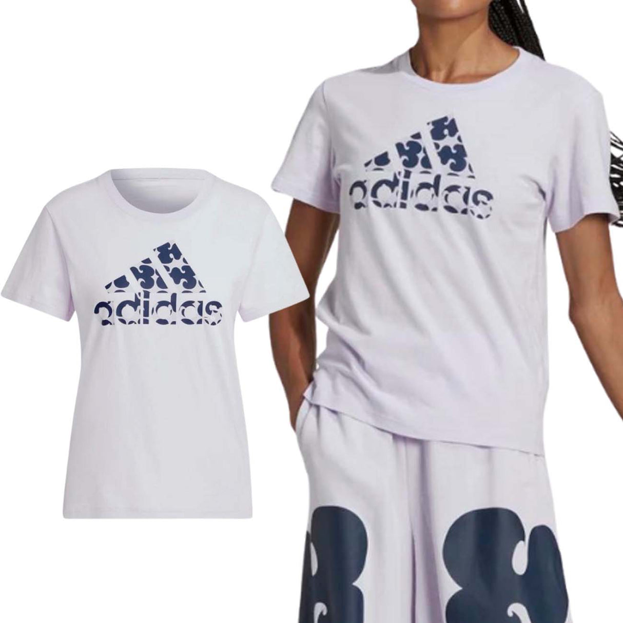 T-SHIRT FEMME EN COTON GRAPHIQUE ADIDAS HM8052 MARIMEKKO