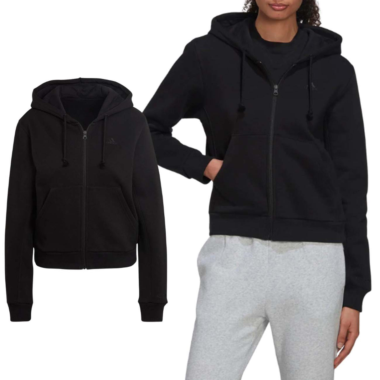 FELPA DONNA ADIDAS HC8848 COTONE FELPATO