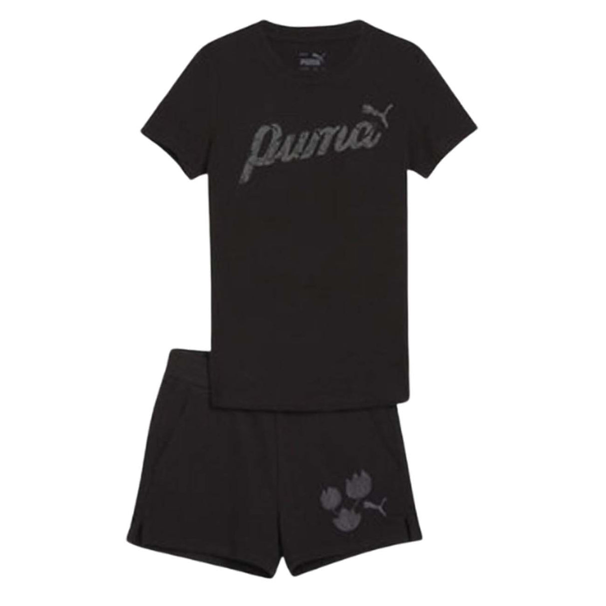 COMPLETO BAMBINE PUMA 680320 01 T-SHIRT+PANTALONCINI COTONE