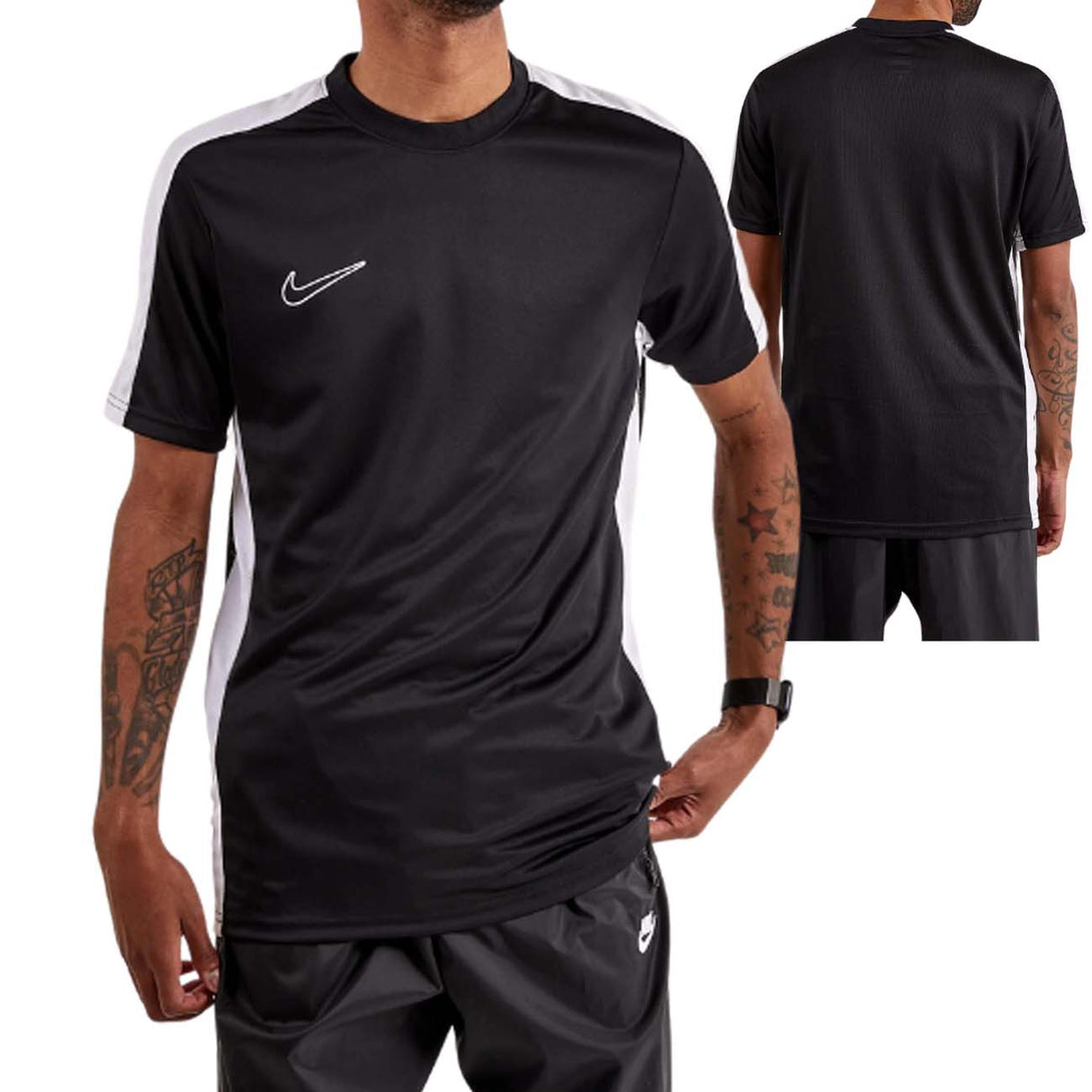 T-SHIRT NIKE DV9750 010 ACADEMY BLUE DRI FIT SPORT NOIR