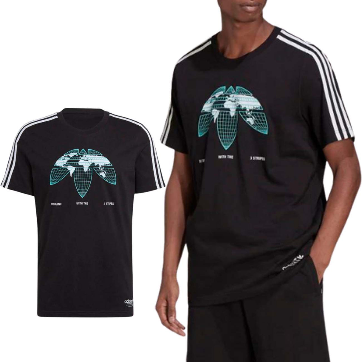 T-SHIRT ADIDAS HF4906 GRAPHIQUE UNITED NOIR