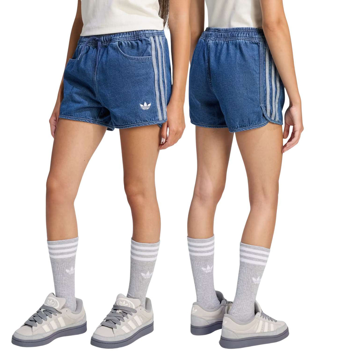 PANTALONCINO RAGAZZE ADIDAS KC8518 DENIM JEANS