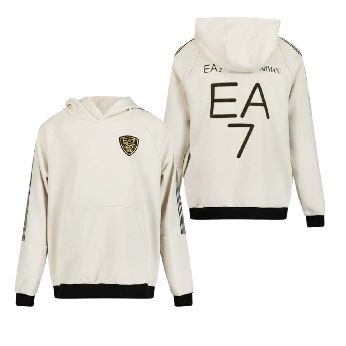 FELPA RAGAZZI ARMANI EA7 E24 3DBM73 BJVDZ 1946 COTONE GARZATO