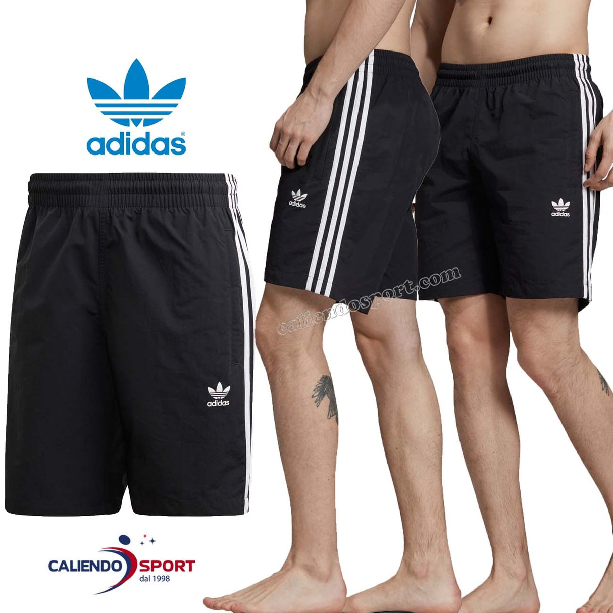 COSTUME ADIDAS ED6045 PANTALOCINO NERO 3-STRIPES