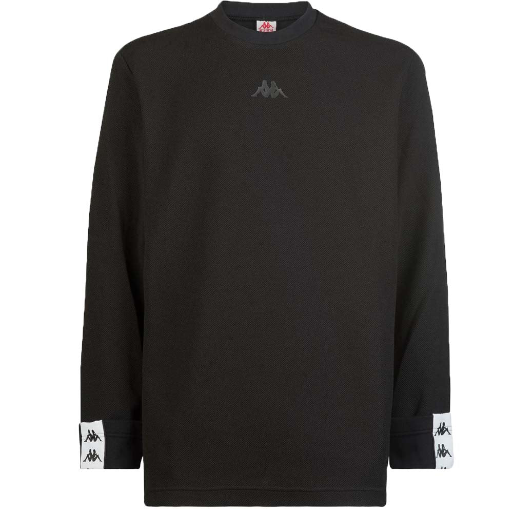 SWEAT-SHIRT KAPPA BANDA 3111BWW DIPLO NOIR BLANC