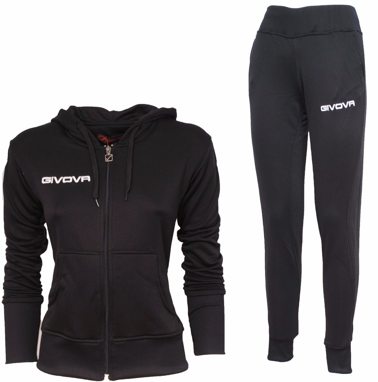 Givova Lady Women's Tracksuit Sport Gym Fitness Blue Black Casual Offer TR015