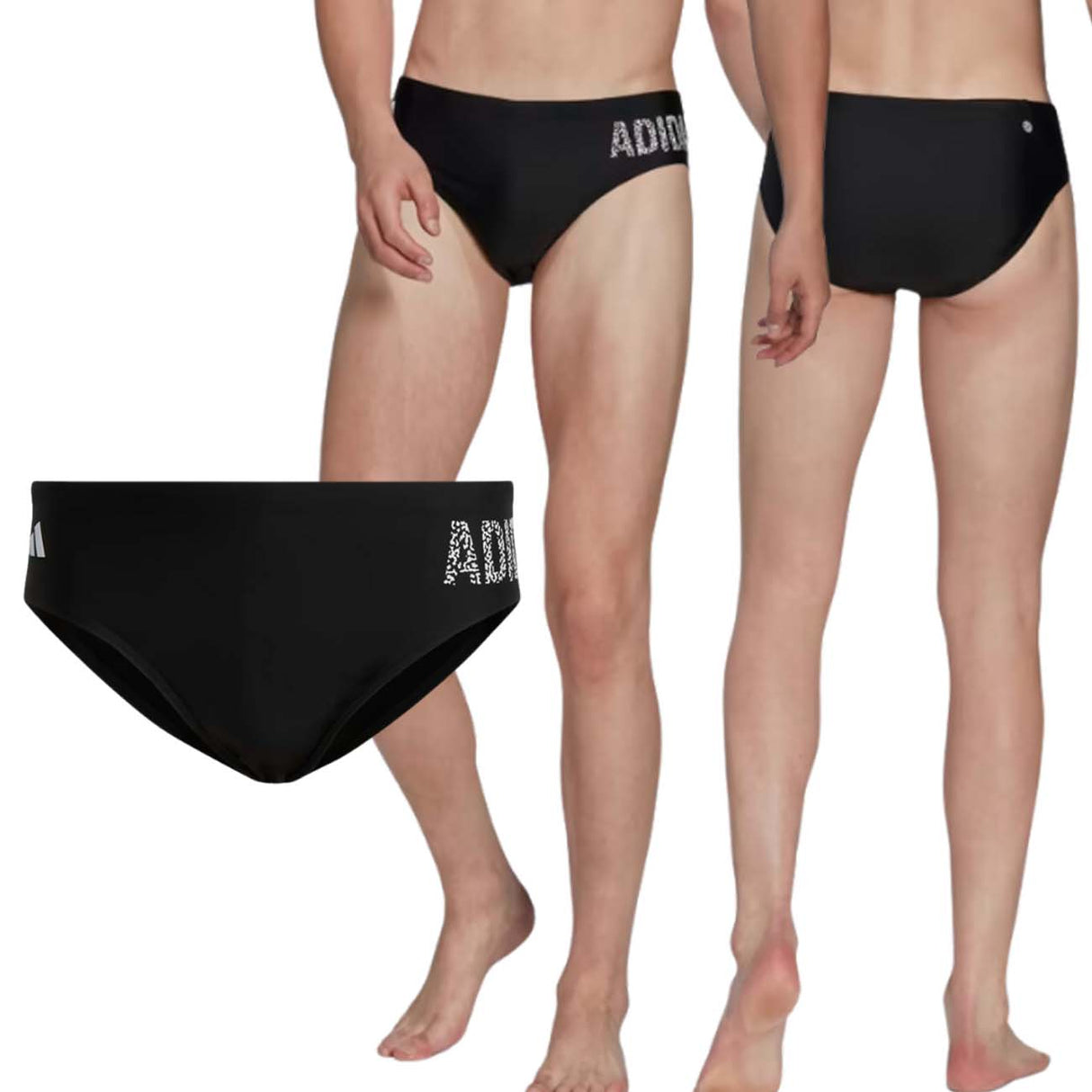 ADIDAS HT2067 MAILLOT DE BAIN SLIP NOIR FILAGE