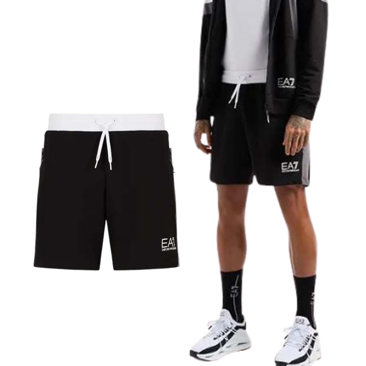 PANTALONCINO ARMANI EA7 E24 3DPS58 PJLIZ 1200 NERO