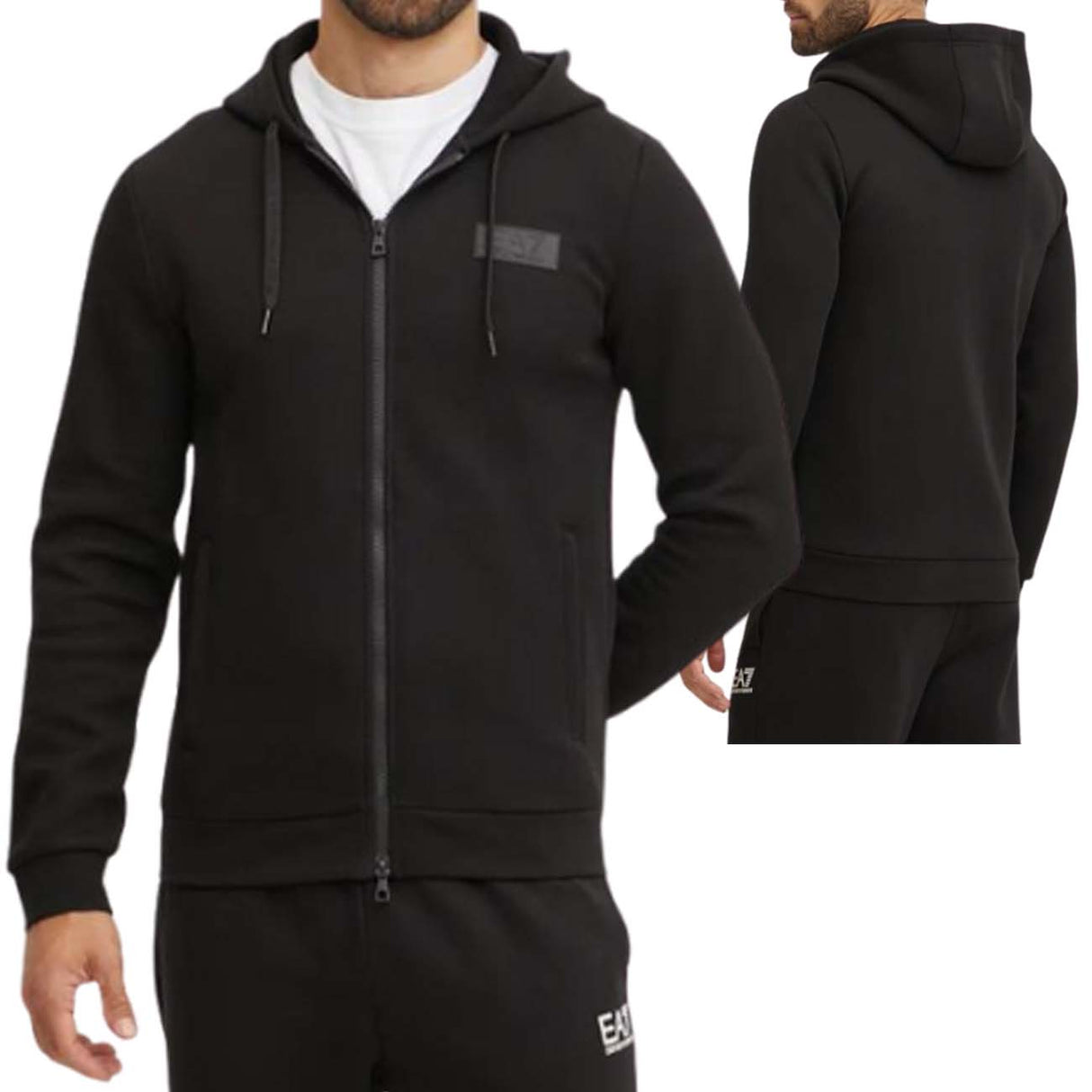 FELPA ARMANI EA7 I25 6DPM26 PJODZ 1200 COTONE FELPATO NERO